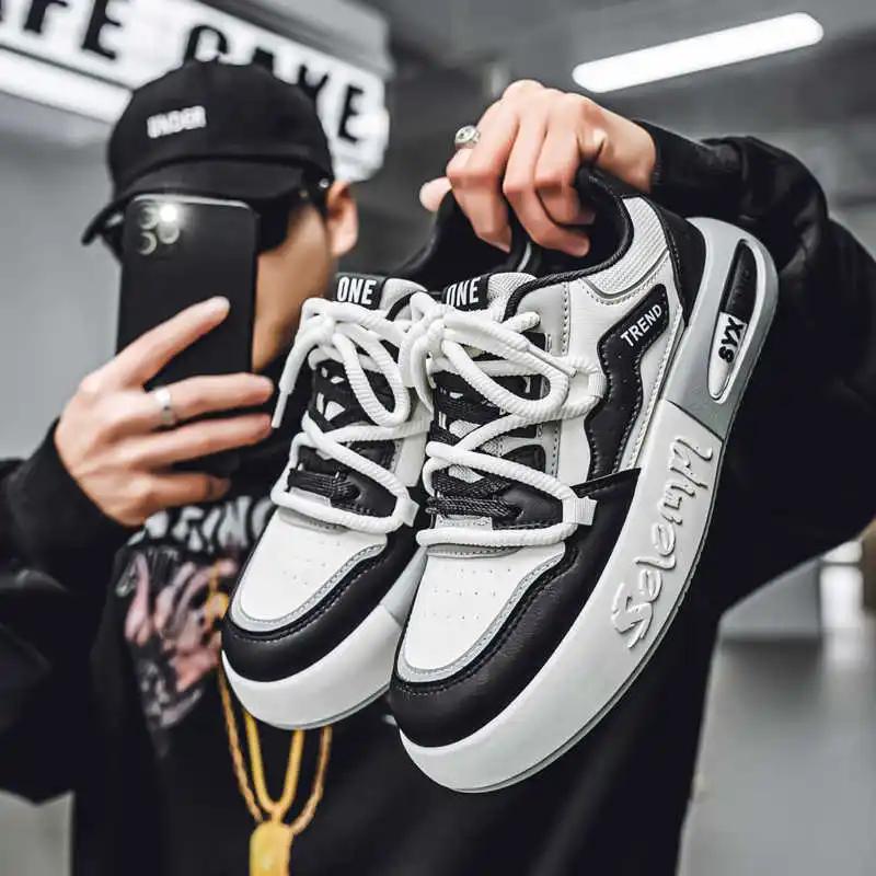 Fashion Increases Height Fall Men's Sneakers 46 Size Casual Luxury Men Shoes Designer Boots Models Men Sport Vip Link Exerciser