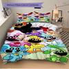 Furry Friends Adventure Print 3Pcs Bedding Setduvet Cover With 2 Bedropillowcase Home Birthday Gift