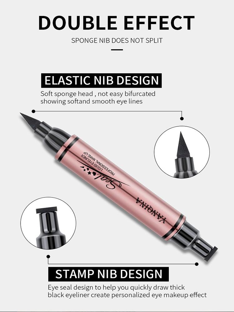 Kredka do oczu Star Eyeliner 1 szt. Dwustronna wodoodporna szybkoschnąca trwała płynna kredka do oczu makijaż oczy kosmetyki narzędzie