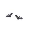 Vintage Red Water Drop Zircon Bat Stud Earrings Fashionable Personalized Exquisite Ear Jewelry For Women