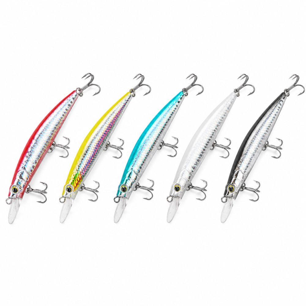 Wide Tongue Depressor Simulated Fish Body 3D Bionic Fish Eyes Hard Bait Freshwater Fishing