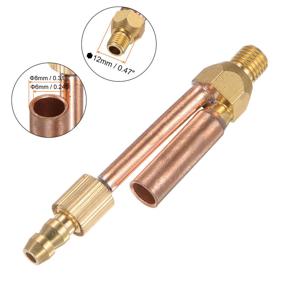 Copper TIG Welding Torch Separate Connector Adapter for 150 TIG Welding Torch with M8x1 0 Thread Size and Hexagon Width 12mm