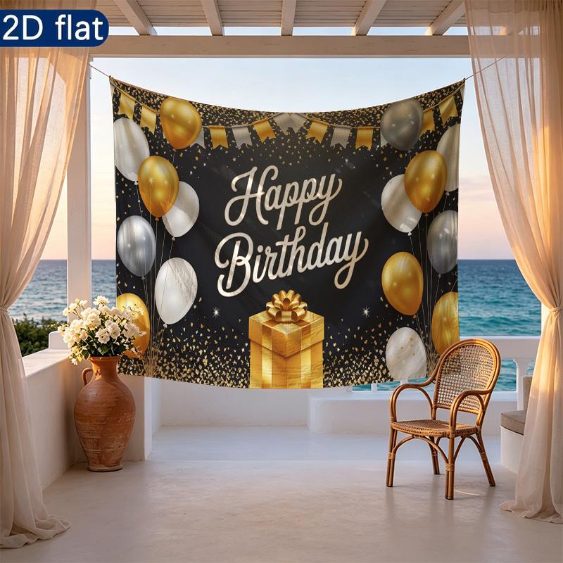 Party Backdrop Birthday White Silver Photo Booth Background Front Door Decor