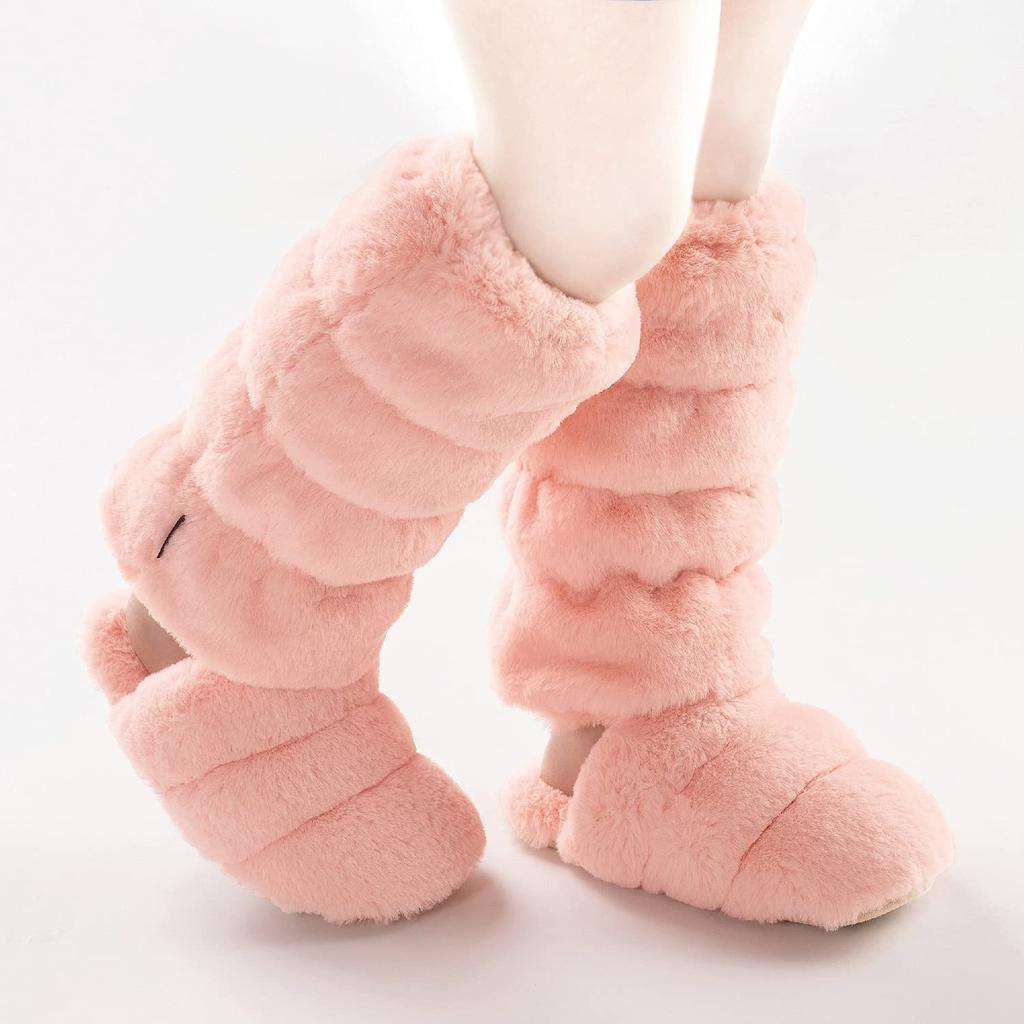 Senko BOAPPA Leg Warmers Pink Warm Boa Material Cold Protection Energy Saving 41507 S.D.S