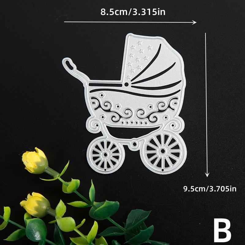 Love Heart Baby Carriage Metal Cutting Dies for DIY Scrapbooking Album Paper Cards Decorative Crafts Embossing.