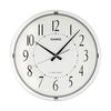 CASIO Wall Clock, Wall Clock, Radio Clock, Function, Step Second Hand, White, Analog IQ-1006J-7JF