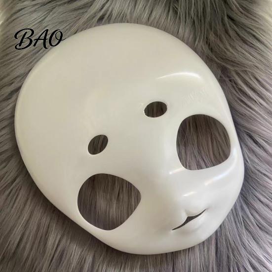 Furry Costume Mask DIY Animal Base for Fursuit, 3D Cosplay White Accessories Mask, Blank Therian Halloween Parties Fursuit Making