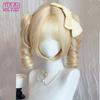 Synthetic Cosplay Wig Female Short Curly Hair Lolita Ponytail Bangs Wig Halloween Styling Wig