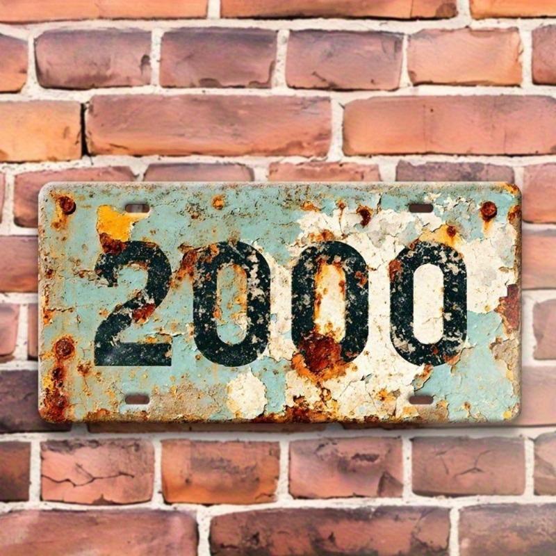 Motorcycle Souvenir License Plate, Metal Auto Wall Decor 15x30cm