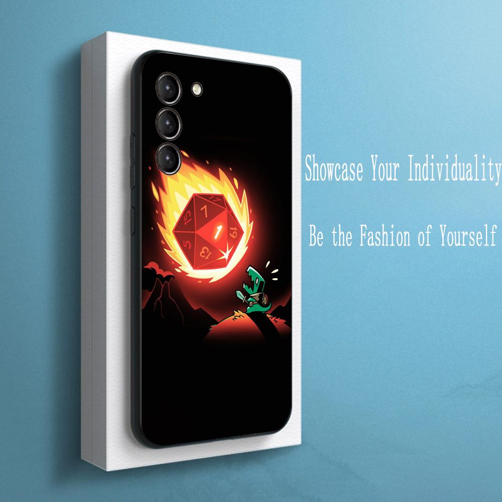 Dungeons Dragons dnd classic game Phone Case For Samsung Galaxy S26 S25 S24 S23 S22 S21 Plus Ultra Note20 Soft Black