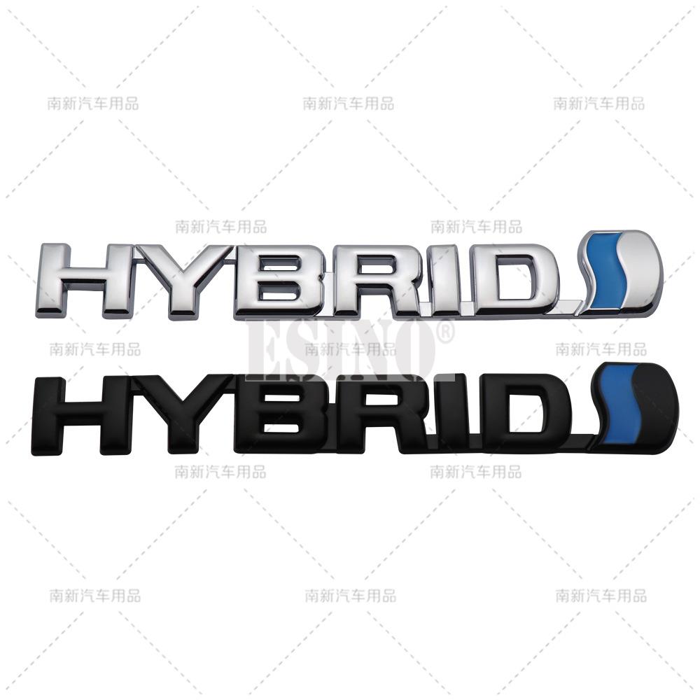Car Styling Hybrid 3D Rear Trunk Fender Metal Chrome Zinc WQKO2 Alloy Emblem Badge Decal for Toyota RAV 4 Prado Camry Corolla Yaris