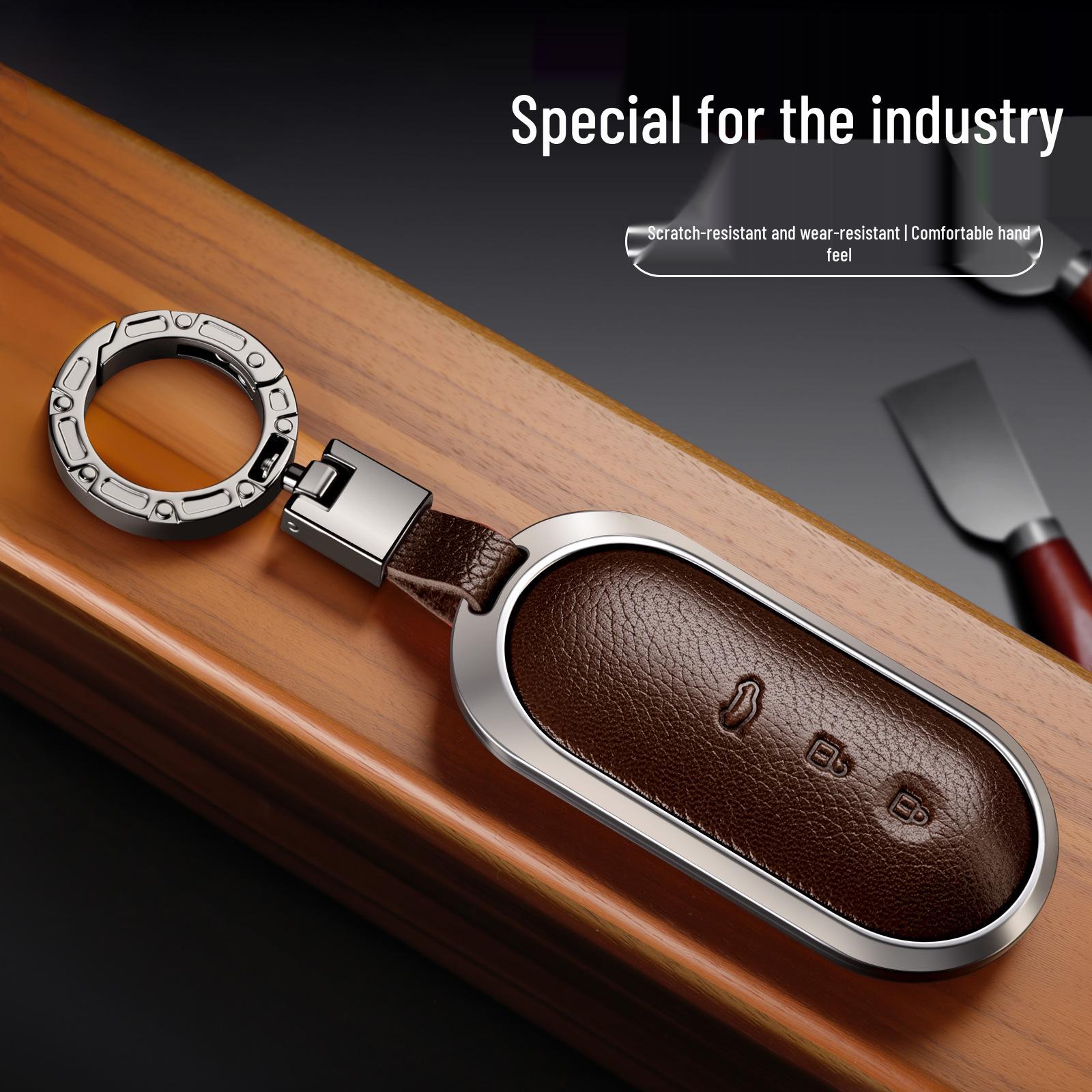 AITO Wenjie M9 Key Case, Compatible with Huawei Wenjie M5, AITO Xiangjie S9, New Zhijie R7 Shell, M7 Card Holder & Buckle Red [Silver Case + 361 Buckle]