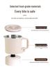 Portable Stainless Steel Folding Travel Kettle, Compact One-Person Electric Hot Water Kettle, Easy to Store.