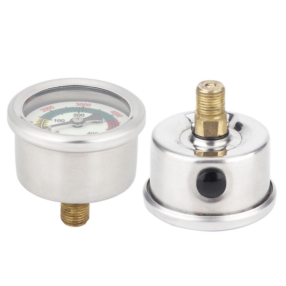  Base Entry Pressure Gauge Manometer 0-40mpa 6000psi with Metal Case for Outdoor Use Easy to Install and Read 