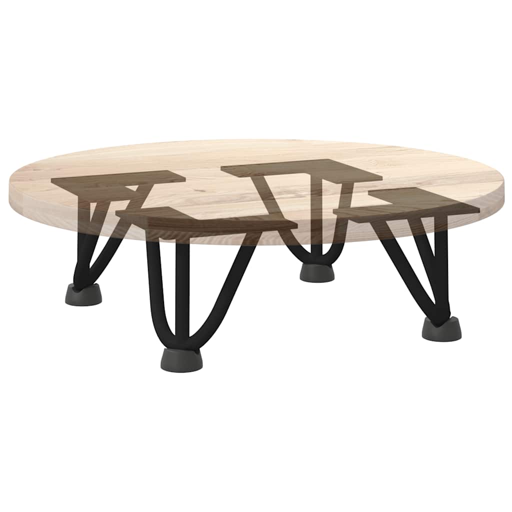 Vidaxl Nogi Do Stołu Hairpin, 4 Szt., Czarne, 10 Cm, Lita Stal