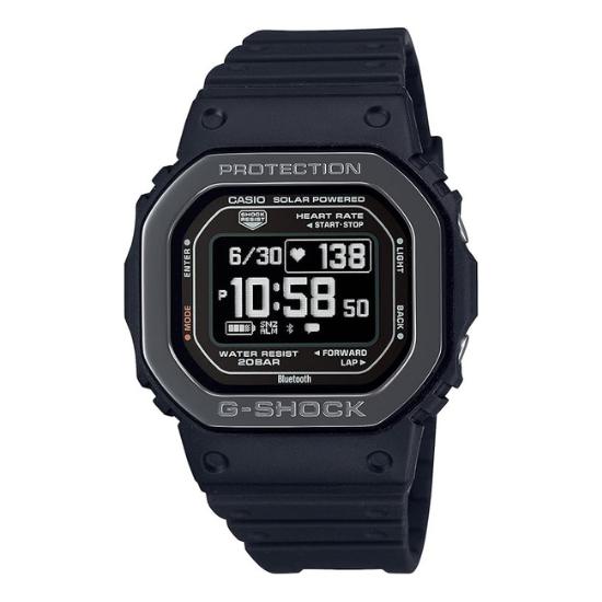 Casio G-SHOCK G-SQUAD DW-H5600MB-1JR Men's Watch | Japan Genuine | Heart Rate Monitor, Bluetooth, 200m Water Resistant, Black, Tough Solar