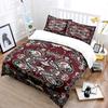 Vintage Floral Symmetric Pattern Design Print Bedding Set 1 Duvet Cover 2 Pillowcases For Adult Children Luxury Gift Full Size