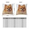 Pillow Cover Pomeranian Dog Graphic Cushion Cover Cute Pet Vintage Pillow Case For Office Car Home Decorative Pillowcases