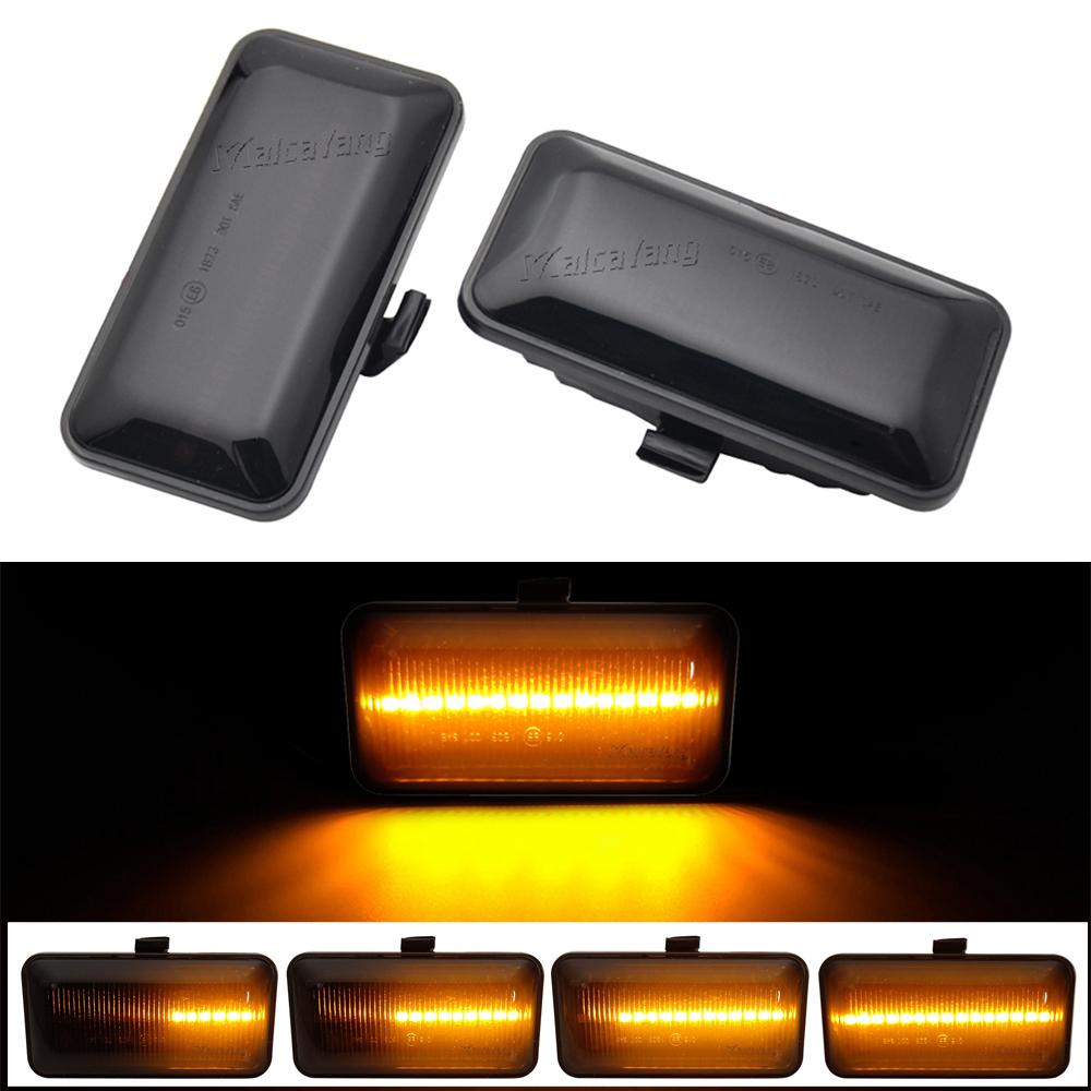 LED Sidomarkeringslampa Blinkers Ljus Flytande Vatten För VW Golf 2 3 Passat B3 Vento Jetta Seat Ibiza 2 Cordoba