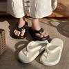 Women's Summer EVA Thick Sole Flip-Flops: Lightweight, Non-Slip Beach Slippers with Platform Sole.
