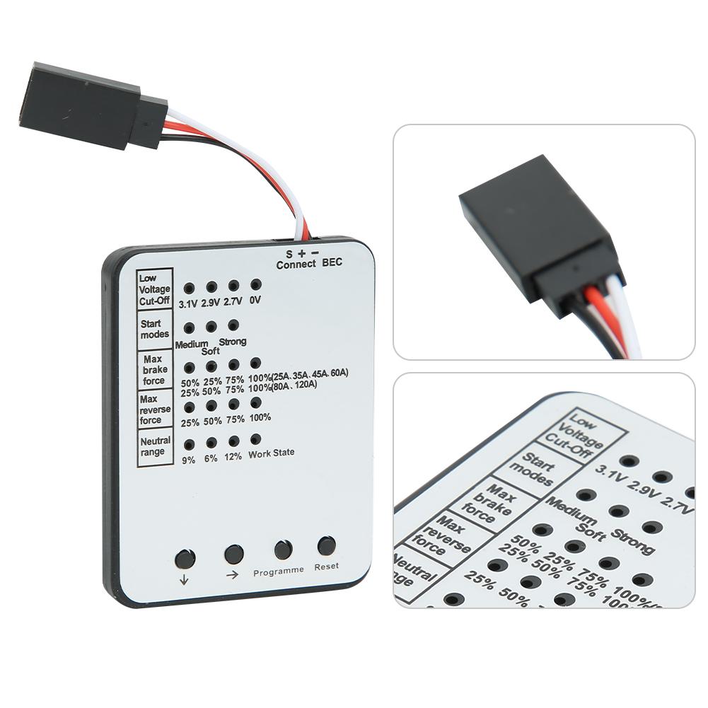 SURPASS HOBBY A1 Version LED Program Card 61 X 48 X 6mm RC Car AccessoriesBlack White