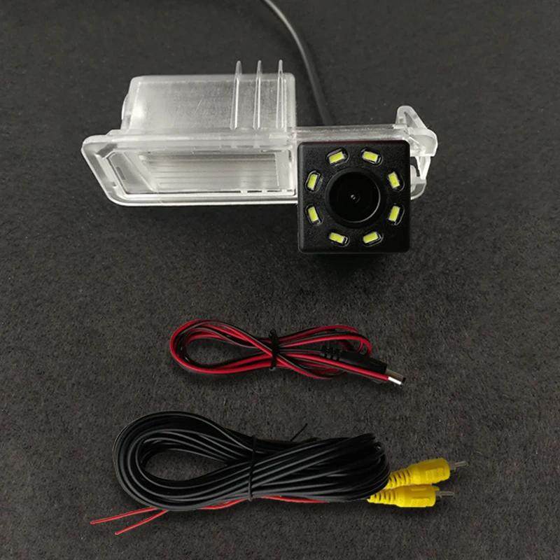 For VW Polo V (6R) Golf 6 VI Passat CC Magotan HD Wireless Car CCD Rear Camera Fisheye 8 12 led dynamic Night Vision waterproof