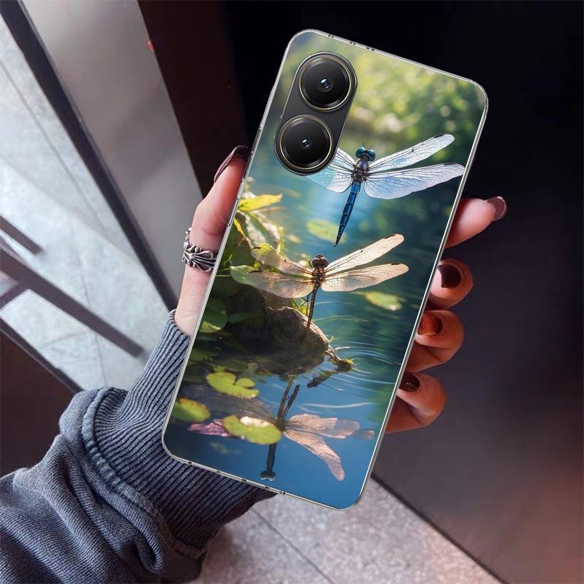 Beautiful Dragonfly Enthusiasts Phone Case For Xiaomi Poco X7 X6 X5 Pro F7 Ultra Redmi 15C 15 13 13C 12 12C 10 10A 10C 9 9A 9C 9