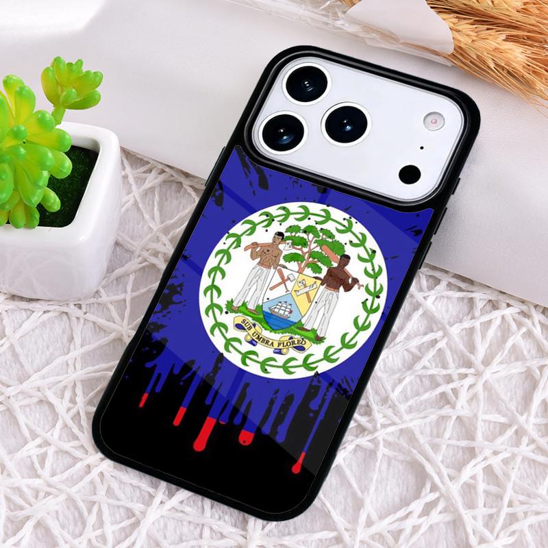 Belize Flag Phone Case for iPhone 17 Air 16 15 11 12 14 13 Pro Max Shockproof Cover