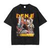 2026 Hot Sale Anime C-Chainsaw M-Man T Shirts Oversized Vintage Washed Denji T-shirt Manga Power T Shirt Pochita Makima Reze Tops Tees Short Sleeve