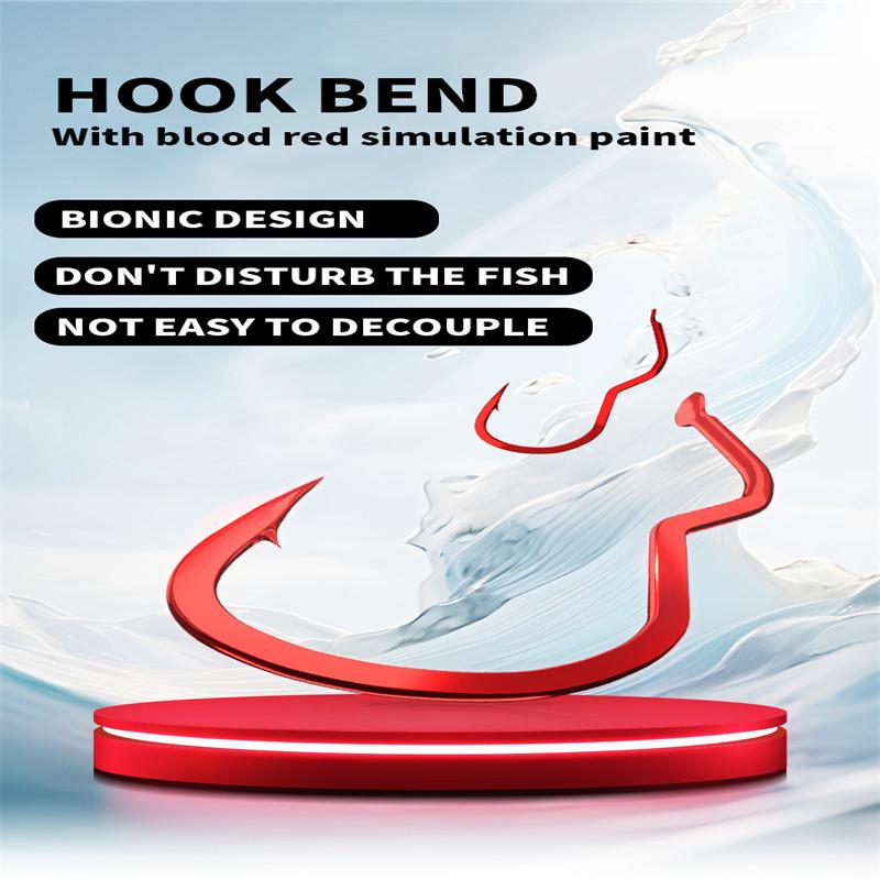 New Invention Size0.5#-10# 12pcs/pack High Carbon Steel Fishing Hook Sharp Barbed Automatic Flip Fishhook for Carp Fishing