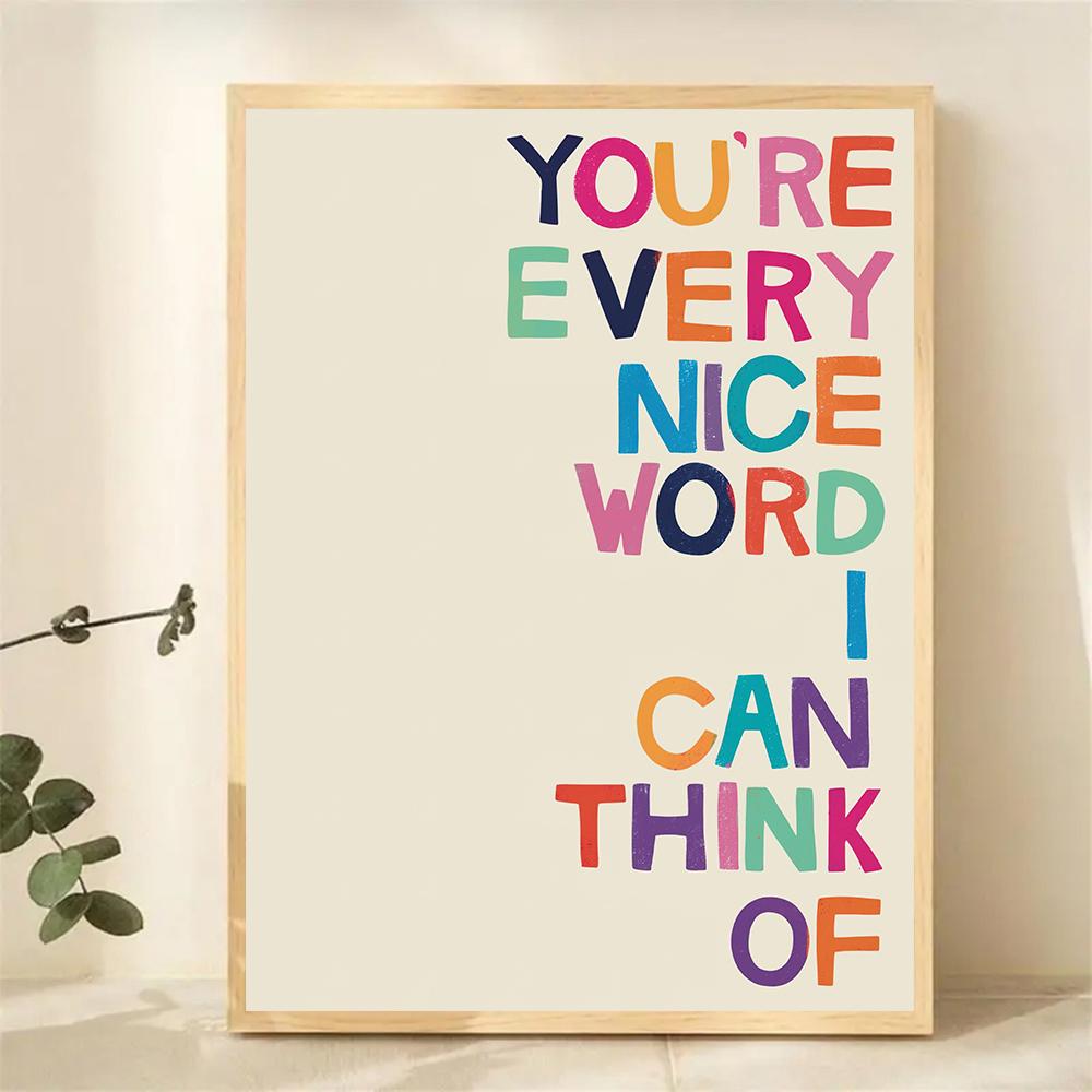 Retro Inspirational Quote Canvas Poster Picture Canvas Painting Motivational Wall Art for Living Room Home Decor Mural Cuadros
