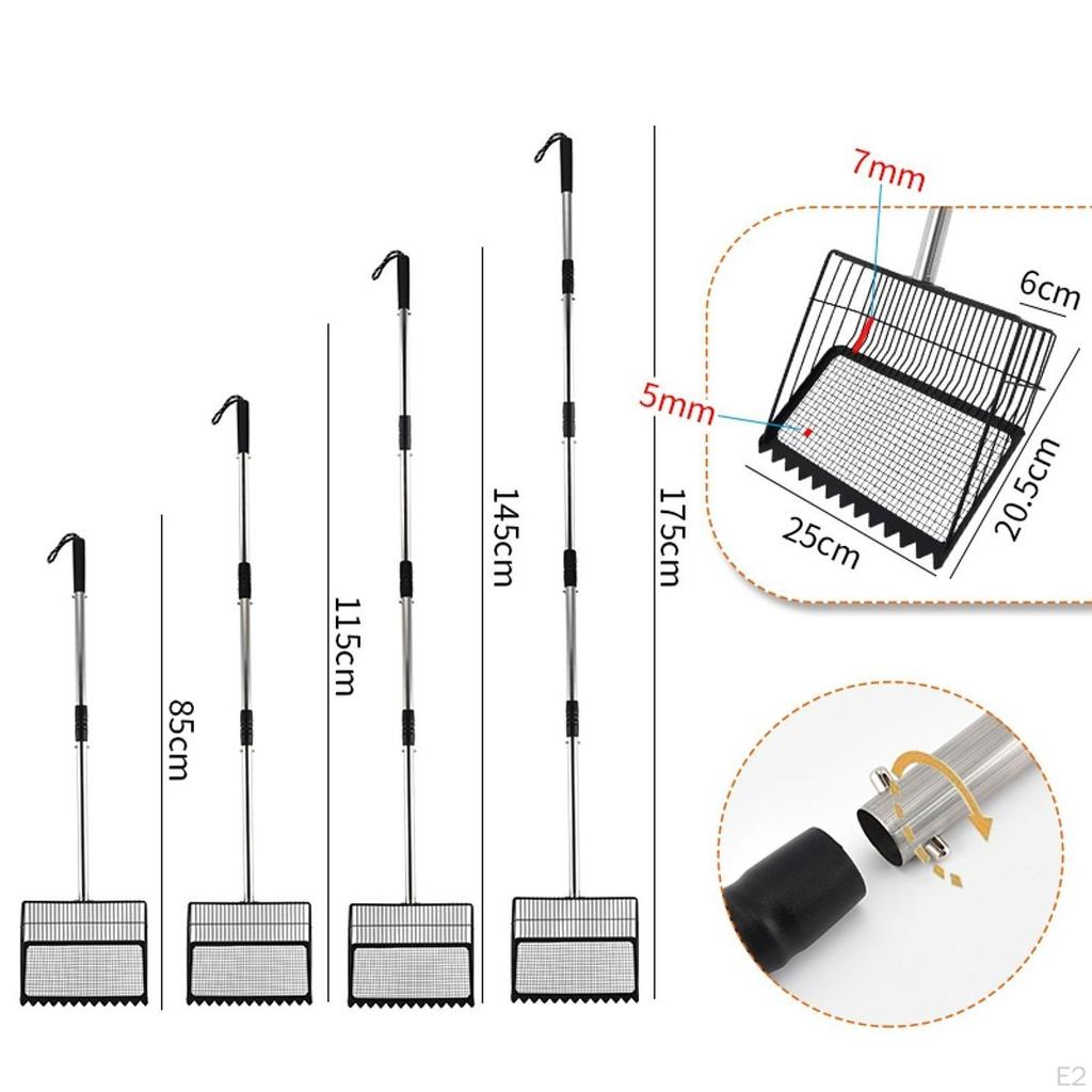 25cm Poultry Manure Pasture Cleaning Tool Versatile Lightweight Chicken Coop Mucking er