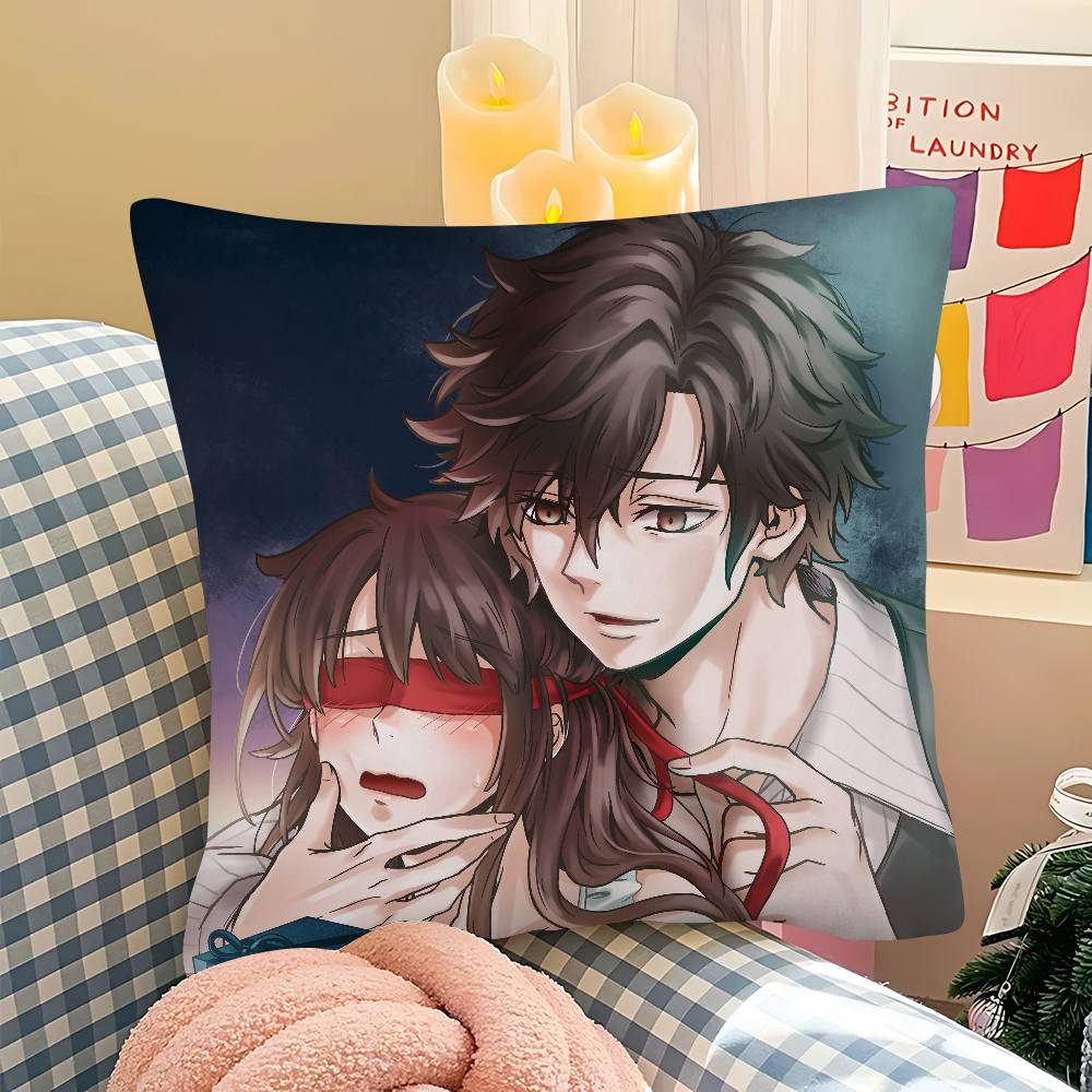1Pc Mystic Messenger 707 Jumin Han Pillow Case Fashion Square Pillowcase Bedroom Sofa Room Ins Decoration Leisure