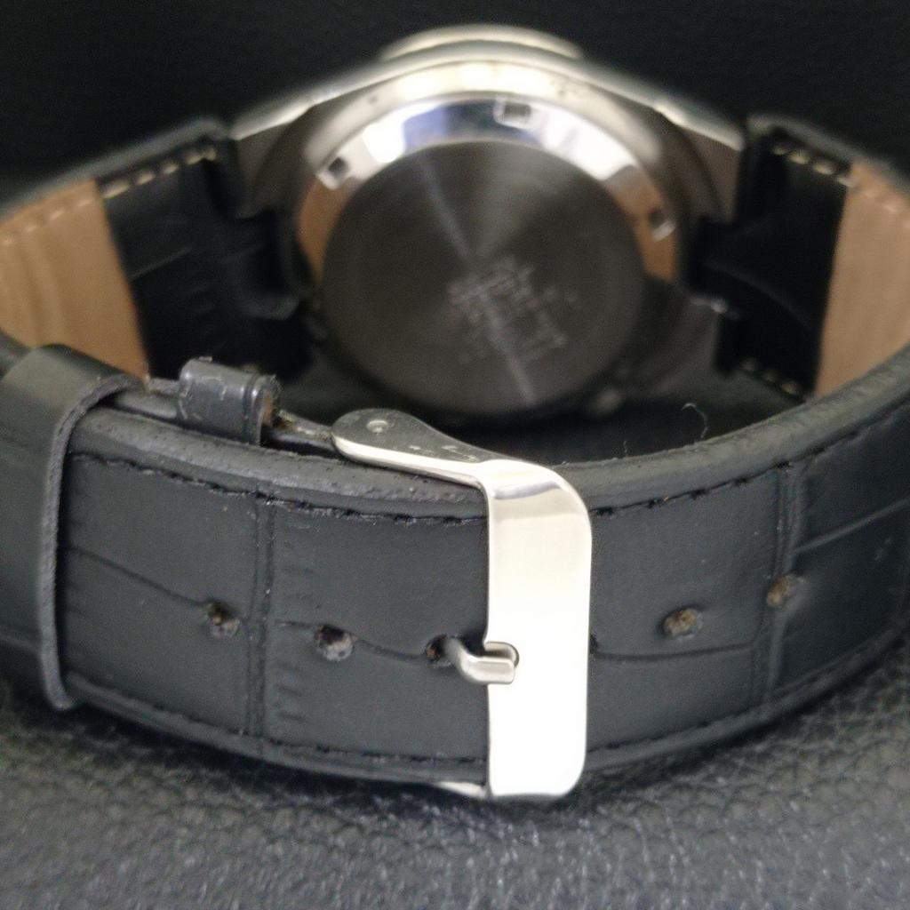 CITIZEN AUTOMATIC VINTAGE 8200 JAPAN MENS BLUE COLOR DIAL WATCH a702143-5 R208-a702143