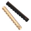 2 Pcs Vintage Sweet Lace Ruler White And Black 15cm Sculpture Wood Drawing Ruler For Kids School Supplies Stationery Student