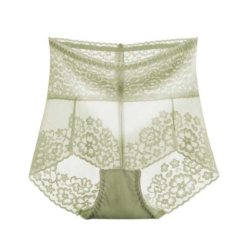 Women Slimming Underwear Knickers Briefs Seamless High Waist Transparent Lace Panties Sexy Briefs