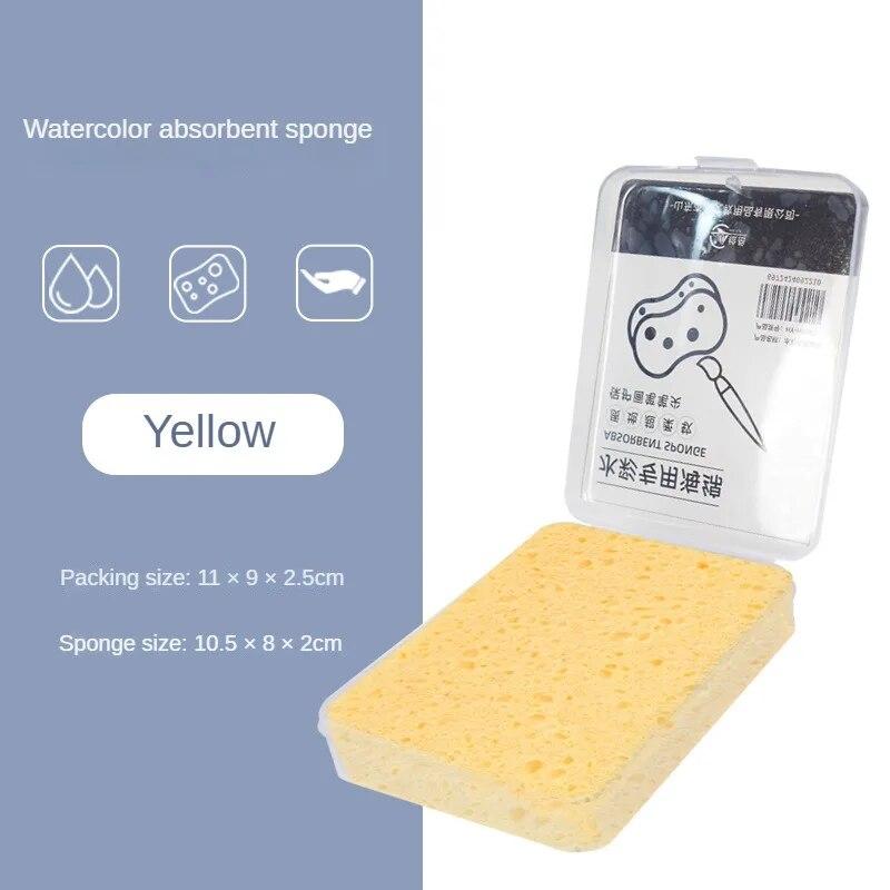 Éponge pour peinture à l'aquarelle, boîte spéciale, craie à eau, forte Absorption d'eau, outil, fournitures d'art, 1 pièce pour enfants étudiants