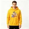 Men's Crewneck Hoodie, Funny Cartoon Cats Graphic Print Casual Loose Sweatshirt for Men