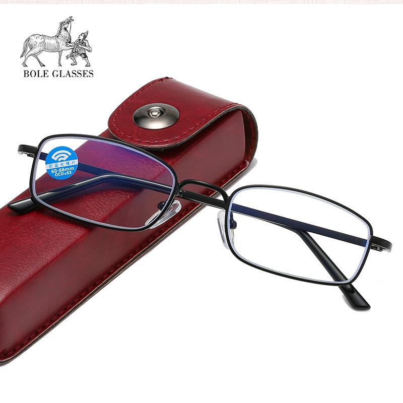 Stylish Black Frame Anti-Blue Light Reading Glasses for Women & Men