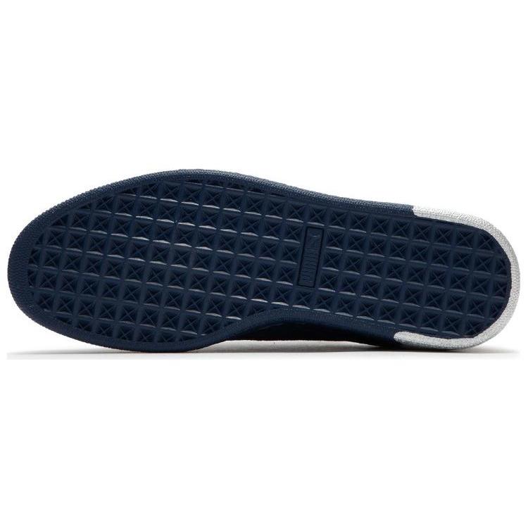 New Puma Suede Navy Silver 398306-02