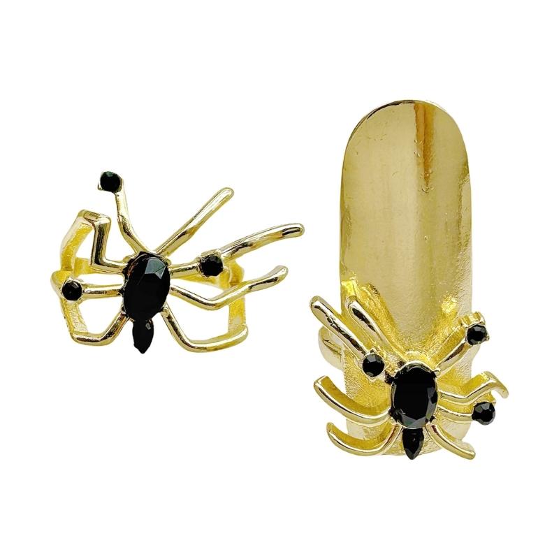 Unique Spiders Finger Rings Adjustable Rings Spiders Opening Rings Stylish Gothic Rings Eye Catching Finger Jewelry