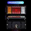12V LED Truck Tail Lights, Universal Rear Lamps for Reverse, Running, Brake, and Stop Lights, for Trailers, Tractors, and Pickups.