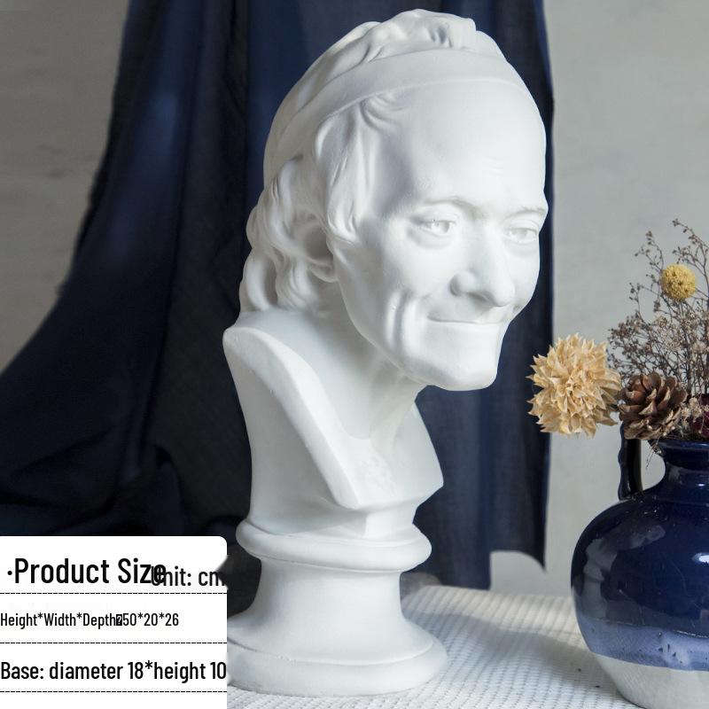 Plaster Cast Geometric Sculpture Set for Art and Photography