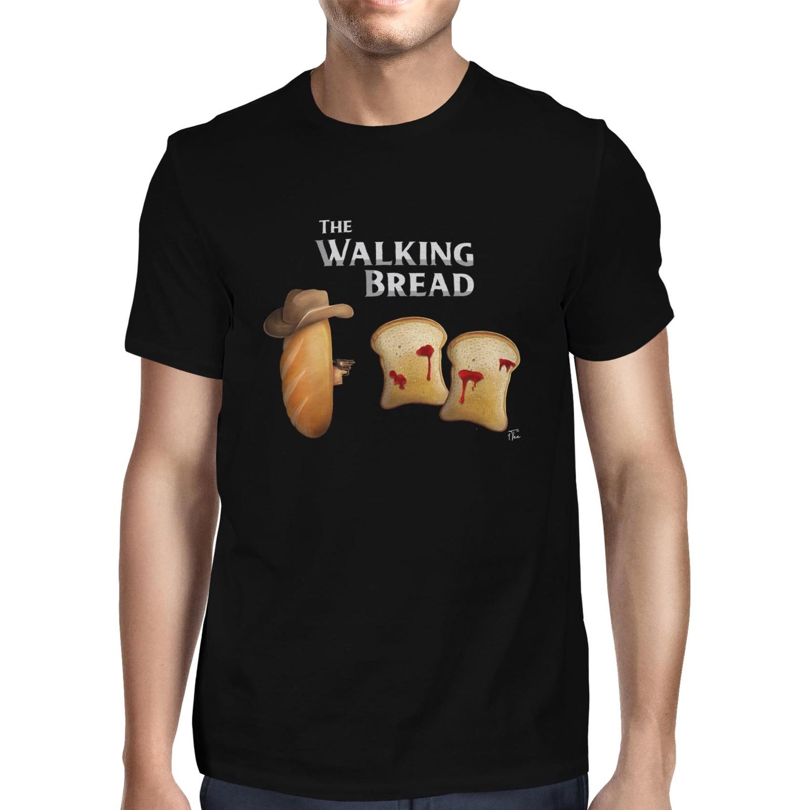 1Tee Mens The Walking Bread T-Shirt S