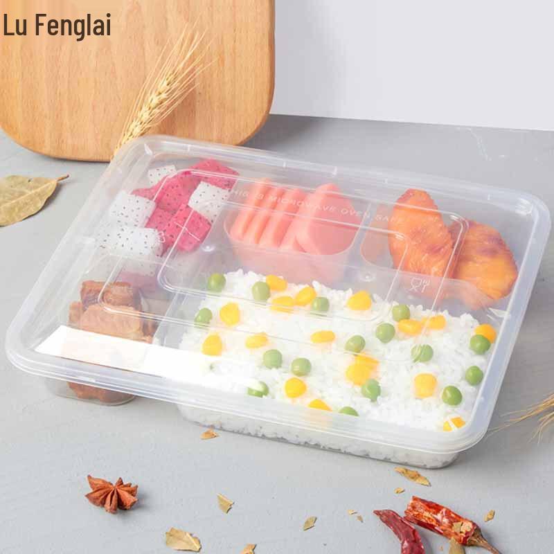 Disposable 5-Compartment Commercial Takeout Meal Box