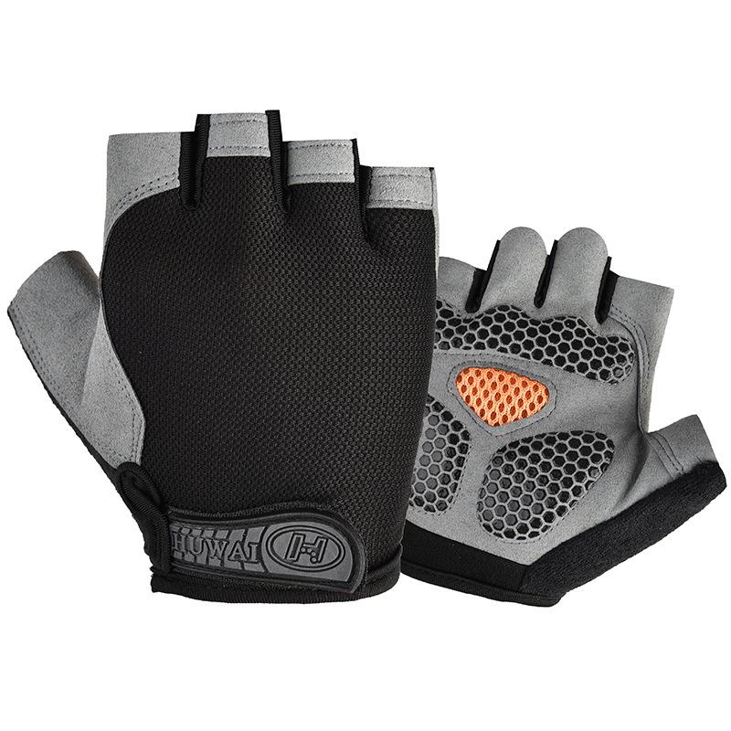 Spring and Summer Men's Mesh Fabric Breathable Bicycle Half Finger Outdoor Cycling Sport