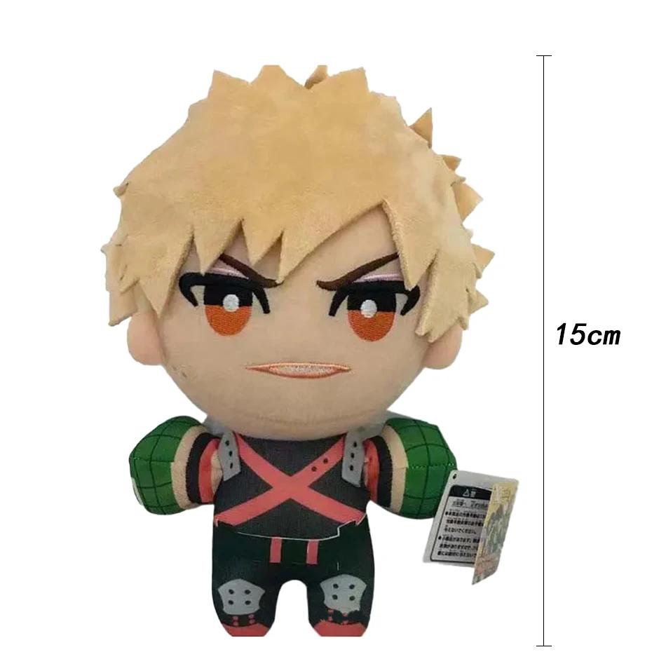 15Cm Mini Doll Anime My Hero Academia Plush Toys Cartoon Izuku Midoriya Katsuki Bakugou Shouto Todoroki Stuffed Dolls Kids Gifts