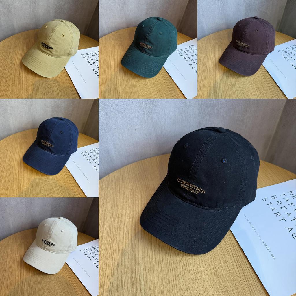 American Retro Letter Baseball Cap With Sunshade For Casual Outings