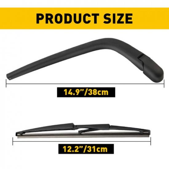 Rear Window Windshield Wiper Arm & Blade Set For 2004 2005 2006 Toyota Scion XB
