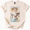 Mucha Fruit Art Nouveau Graphic Tee Alphonse Mucha Style T Shirt
